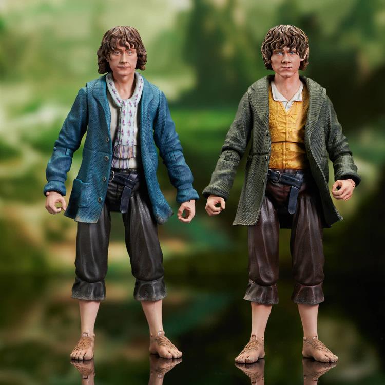 The Lord of the Rings Merry Brandybuck & Pippin Took Set of 2 Figures Gallery Image 3
