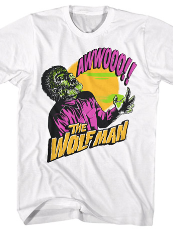 Universal Monsters Wolfman Howling T-Shirt Gallery Image 2