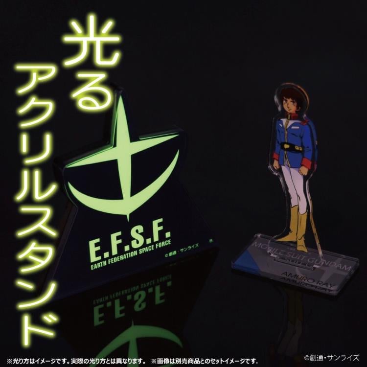 Mobile Suit Gundam Earth Federation Space Force (Glow-in-the-Dark) Exclusive Acrylic Stand Gallery Image 4