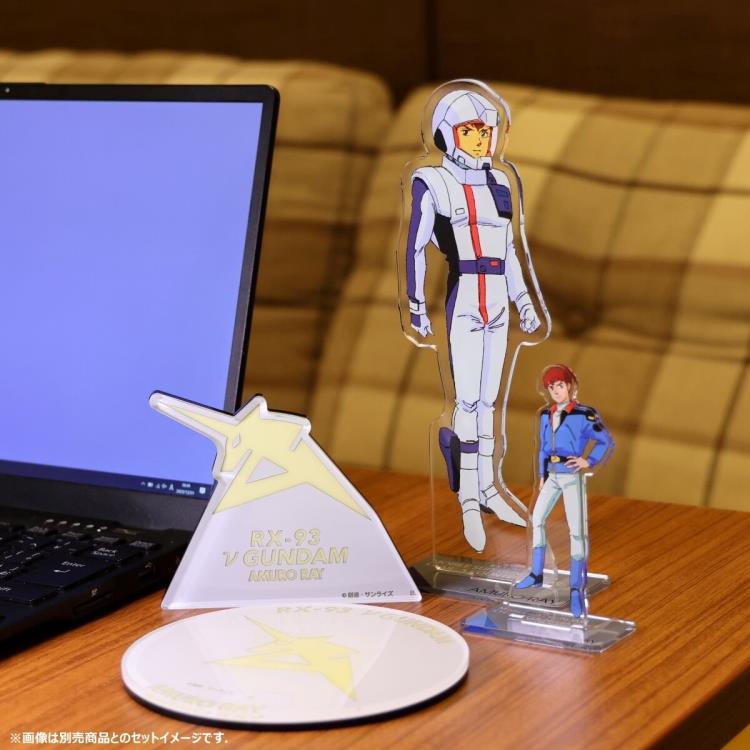 Mobile Suit Gundam: Char's Counterattack RX-93 Nu Gundam Symbol (Glow-in-the-Dark) Exclusive Acrylic Stand Gallery Image 5