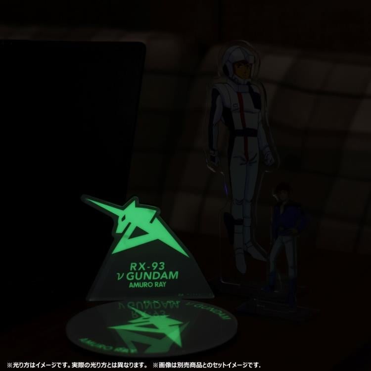 Mobile Suit Gundam: Char's Counterattack RX-93 Nu Gundam Symbol (Glow-in-the-Dark) Exclusive Acrylic Stand Gallery Image 6