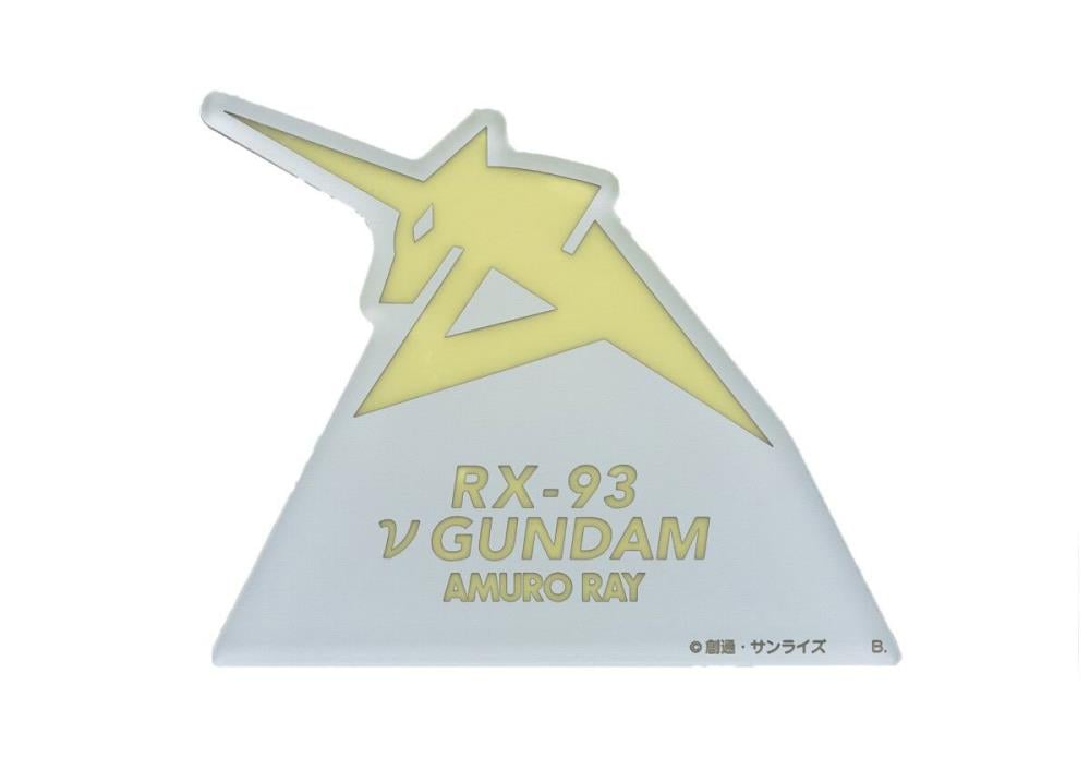 Mobile Suit Gundam: Char's Counterattack RX-93 Nu Gundam Symbol (Glow-in-the-Dark) Exclusive Acrylic Stand Gallery Image 3