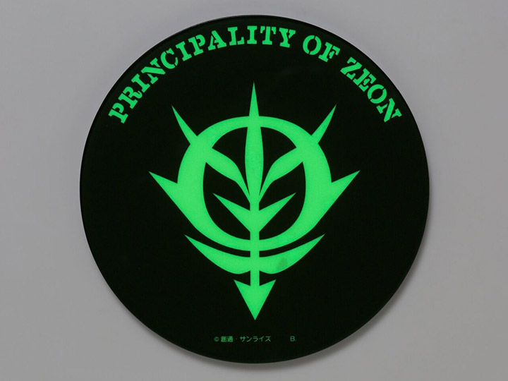 Mobile Suit Gundam Principality of Zeon (Glow-in-the-Dark) Exclusive Acrylic Plate Gallery Image 1
