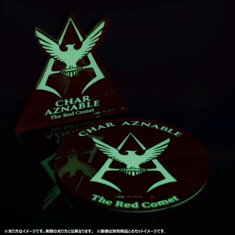 Mobile Suit Gundam Char Aznable Symbol (Glow-in-the-Dark) Exclusive Acrylic Plate Gallery Image 5