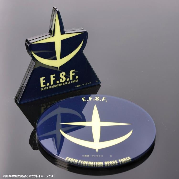 Mobile Suit Gundam Earth Federation Space Force (Glow-in-the-Dark) Exclusive Acrylic Plate Gallery Image 4