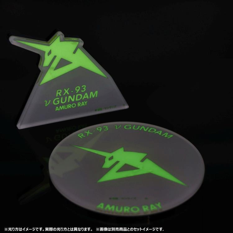 Mobile Suit Gundam Char's Counterattack RX-93 Nu Gundam (Glow-in-the-Dark) Exclusive Acrylic Plate Gallery Image 8