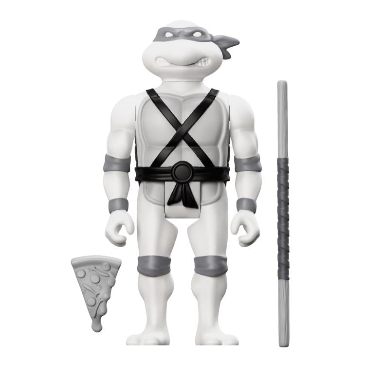 Teenage Mutant Ninja Turtles ReAction Donatello (Comic Greyscale) Figure Gallery Image 3
