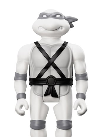 Teenage Mutant Ninja Turtles ReAction Donatello (Comic Greyscale) Figure Gallery Image 2