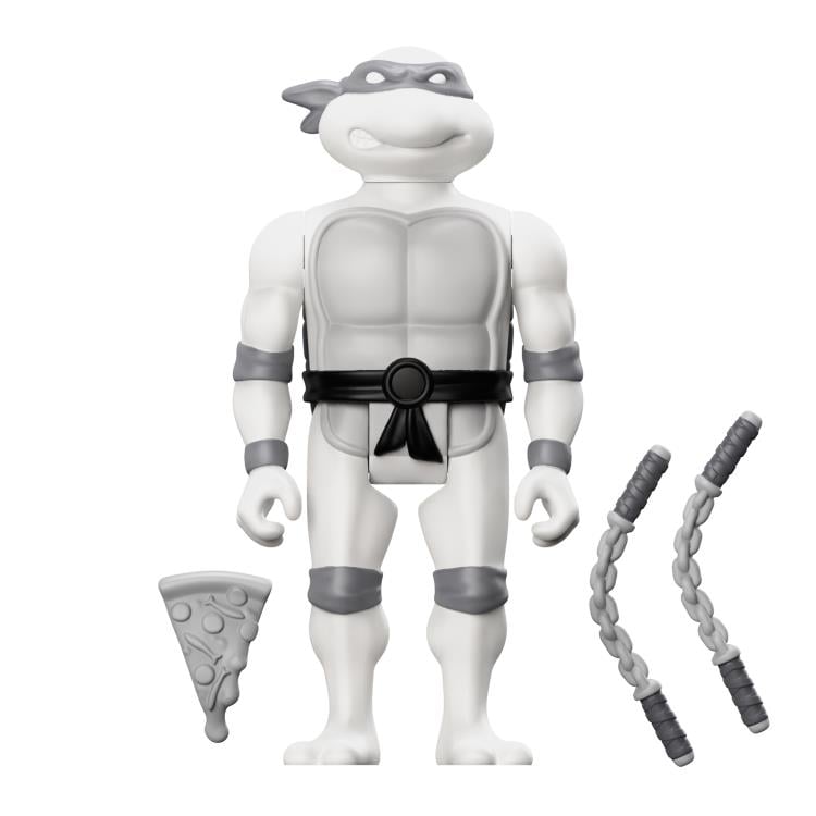 Teenage Mutant Ninja Turtles ReAction Michelangelo (Comic Greyscale) Figure Gallery Image 3