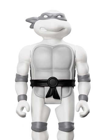 Teenage Mutant Ninja Turtles ReAction Michelangelo (Comic Greyscale) Figure Gallery Image 2