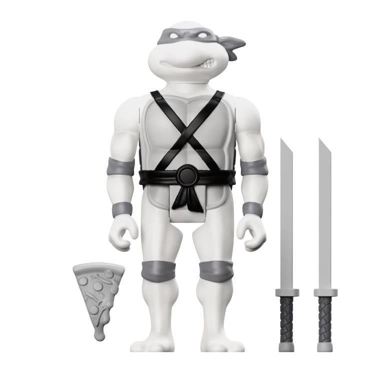 Teenage Mutant Ninja Turtles ReAction Leonardo (Comic Greyscale) Figure Gallery Image 3