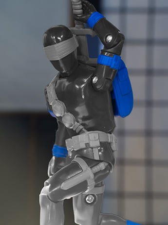 G.I. Joe ReAction+ Snake Eyes (Comic) Action Figure Gallery Image 2