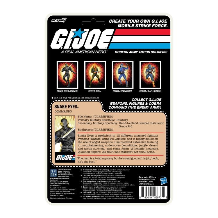 G.I. Joe ReAction+ Snake Eyes (Comic) Action Figure Gallery Image 6