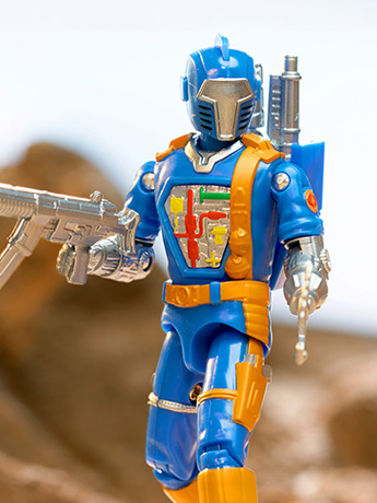 G.I. Joe ReAction+ Cobra B.A.T. (Comic Blue) Action Figure Gallery Image 2