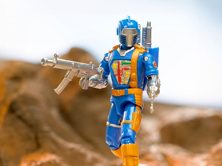 G.I. Joe ReAction+ Cobra B.A.T. (Comic Blue) Action Figure Gallery Image 1