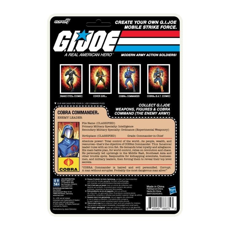 G.I. Joe ReAction+ Cobra Commander (Cartoon) Action Figure Gallery Image 6