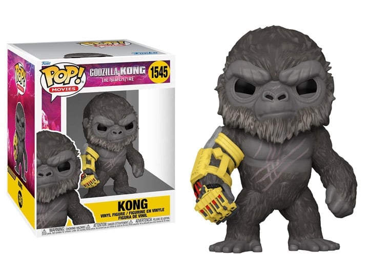 Pop! Movies: Super Sized 6" Godzilla x Kong: The New Empire - Kong with Mechanical Arm Gallery Image 1