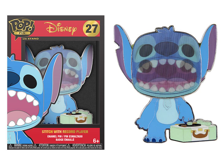Pop! Pins: Lilo & Stitch - Stitch with Record Player Gallery Image 1