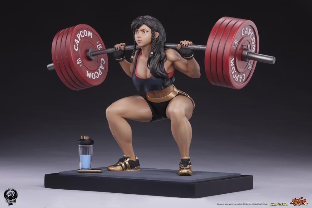 Street Fighter Premier Series Chun-Li (Powerlifting Battle Ver.) 1/4 Scale Statue Gallery Image 4