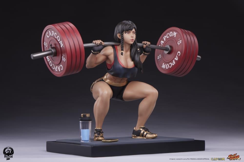 Street Fighter Premier Series Chun-Li (Powerlifting Battle Ver.) 1/4 Scale Statue Gallery Image 8
