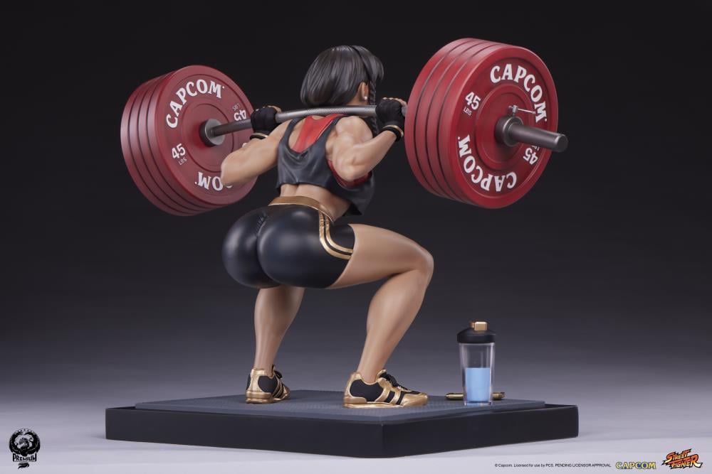 Street Fighter Premier Series Chun-Li (Powerlifting Battle Ver.) 1/4 Scale Statue Gallery Image 7