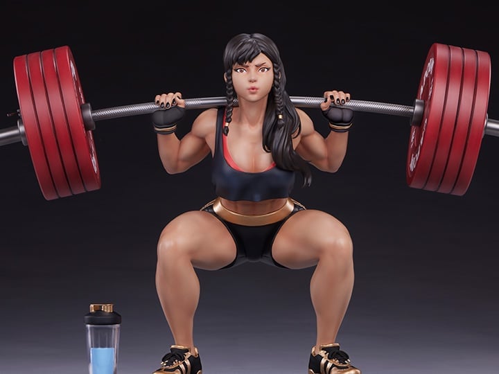 Street Fighter Premier Series Chun-Li (Powerlifting Battle Ver.) 1/4 Scale Statue Gallery Image 1
