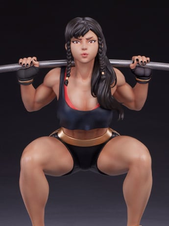 Street Fighter Premier Series Chun-Li (Powerlifting Battle Ver.) 1/4 Scale Statue Gallery Image 2