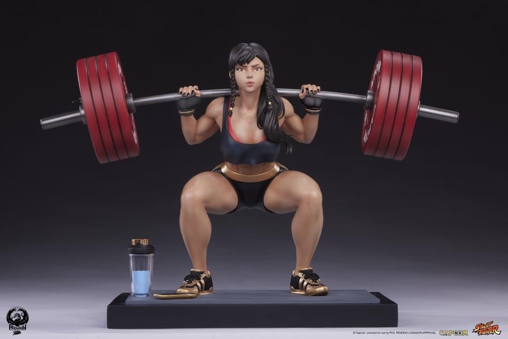 Street Fighter Premier Series Chun-Li (Powerlifting Battle Ver.) 1/4 Scale Statue Gallery Image 3