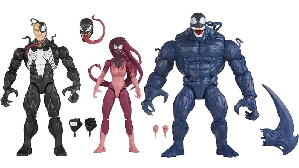 Venom Marvel Legends Venom, Marvel's Riot & Agony Exclusive Action