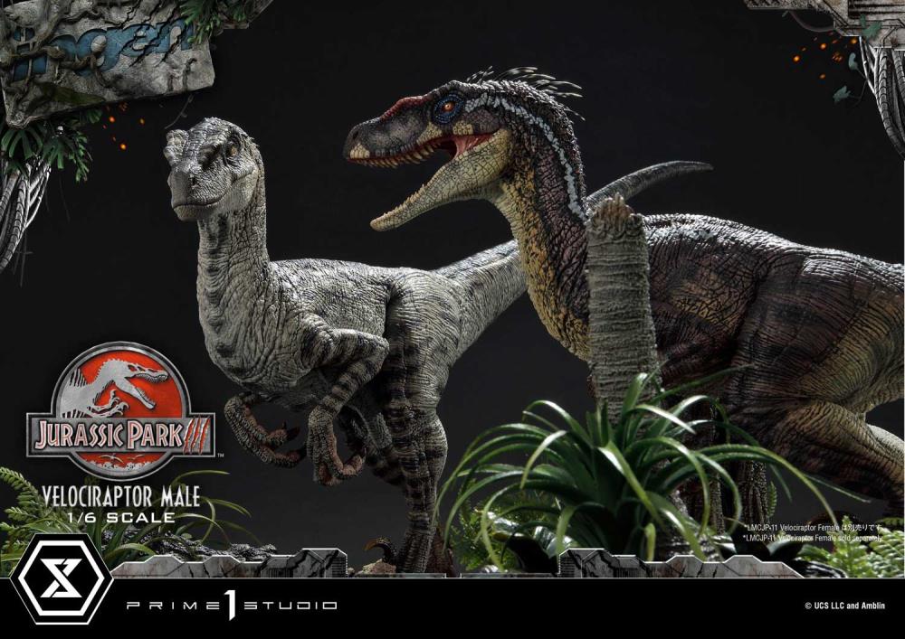 Jurassic Park III Legacy Museum Collection Velociraptor Male 1/6 Scale Statue Gallery Image 60