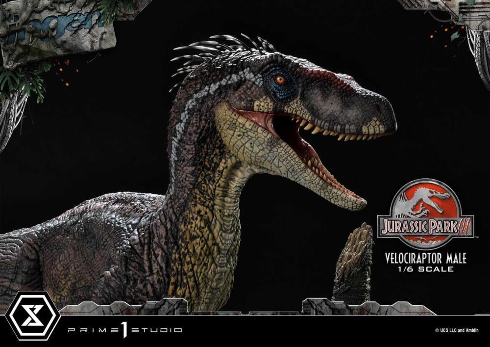 Jurassic Park III Legacy Museum Collection Velociraptor Male 1/6 Scale Statue Gallery Image 34