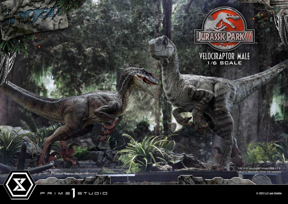 Jurassic Park III Legacy Museum Collection Velociraptor Male 1/6 Scale Statue Gallery Image 52