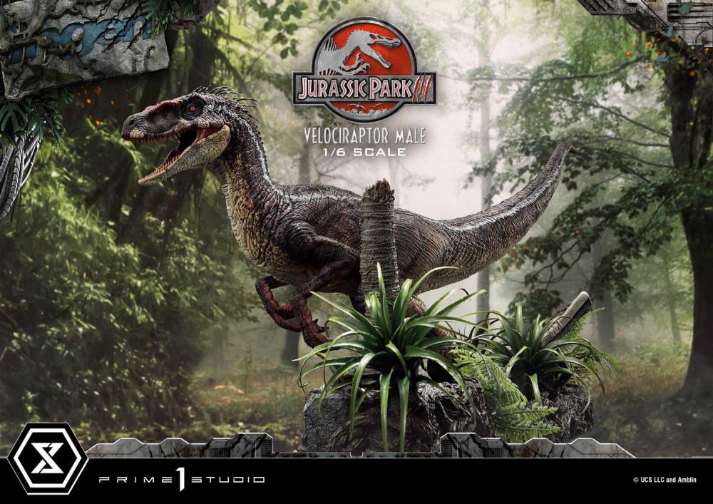 Jurassic Park III Legacy Museum Collection Velociraptor Male 1/6 Scale Statue Gallery Image 6