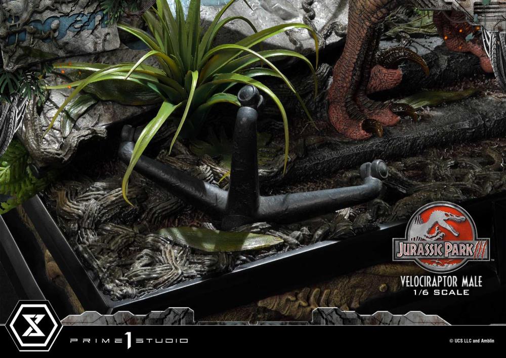 Jurassic Park III Legacy Museum Collection Velociraptor Male 1/6 Scale Statue Gallery Image 50