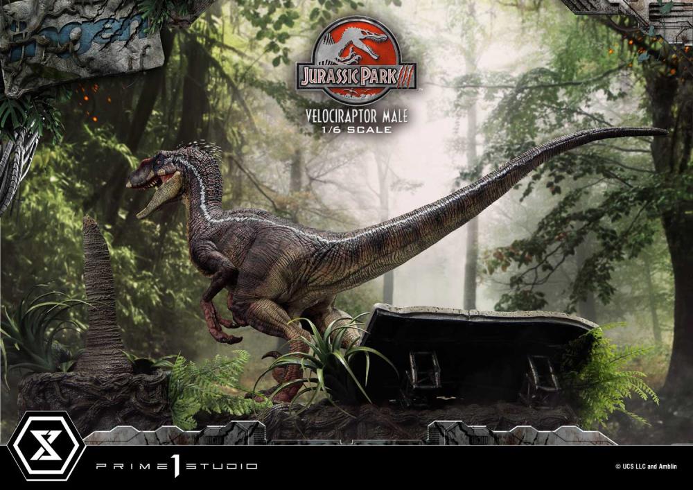 Jurassic Park III Legacy Museum Collection Velociraptor Male 1/6 Scale Statue Gallery Image 5