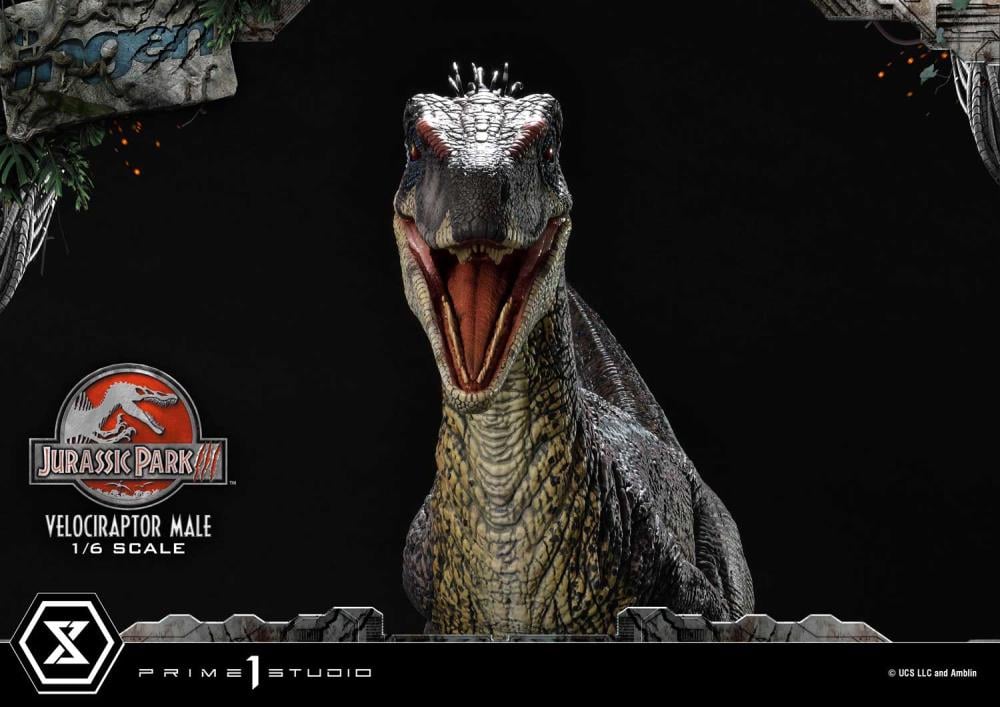 Jurassic Park III Legacy Museum Collection Velociraptor Male 1/6 Scale Statue Gallery Image 36