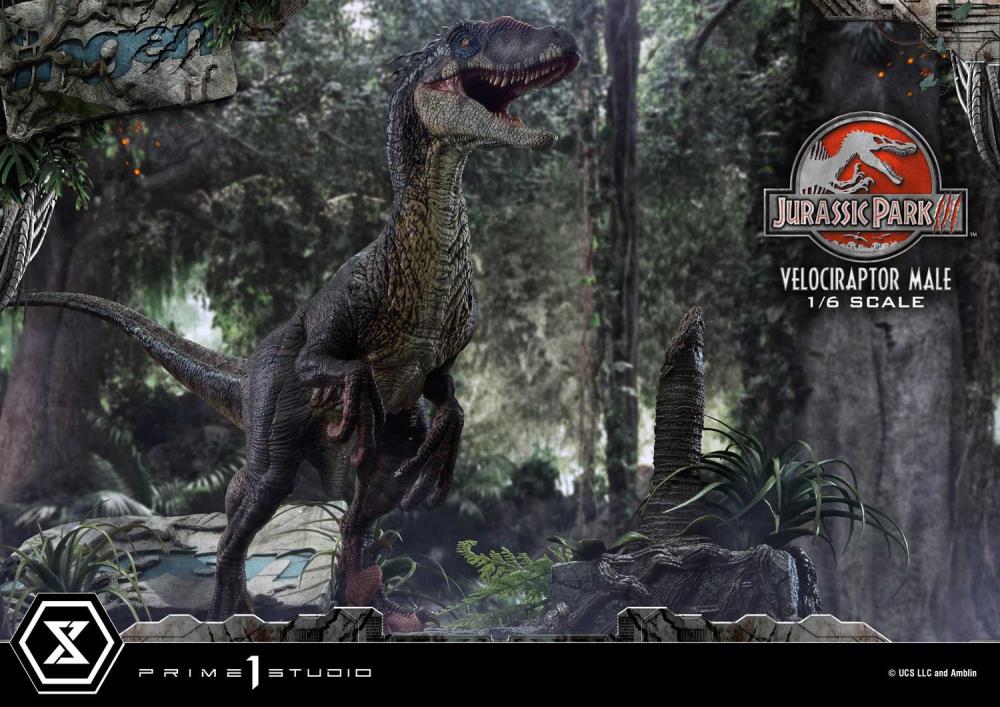 Jurassic Park III Legacy Museum Collection Velociraptor Male 1/6 Scale Statue Gallery Image 15