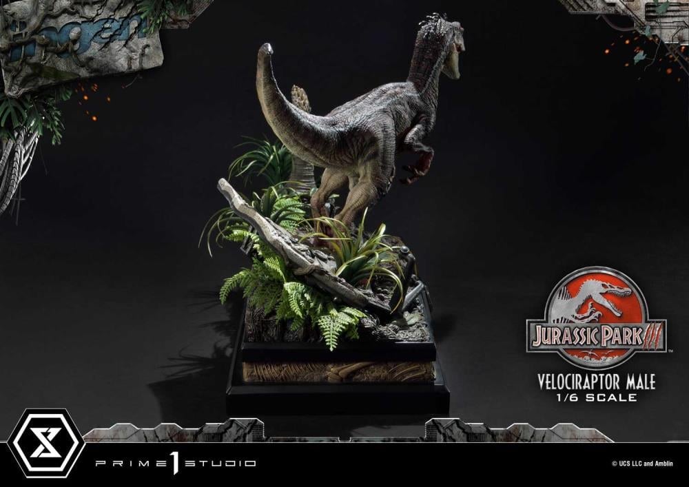 Jurassic Park III Legacy Museum Collection Velociraptor Male 1/6 Scale Statue Gallery Image 32