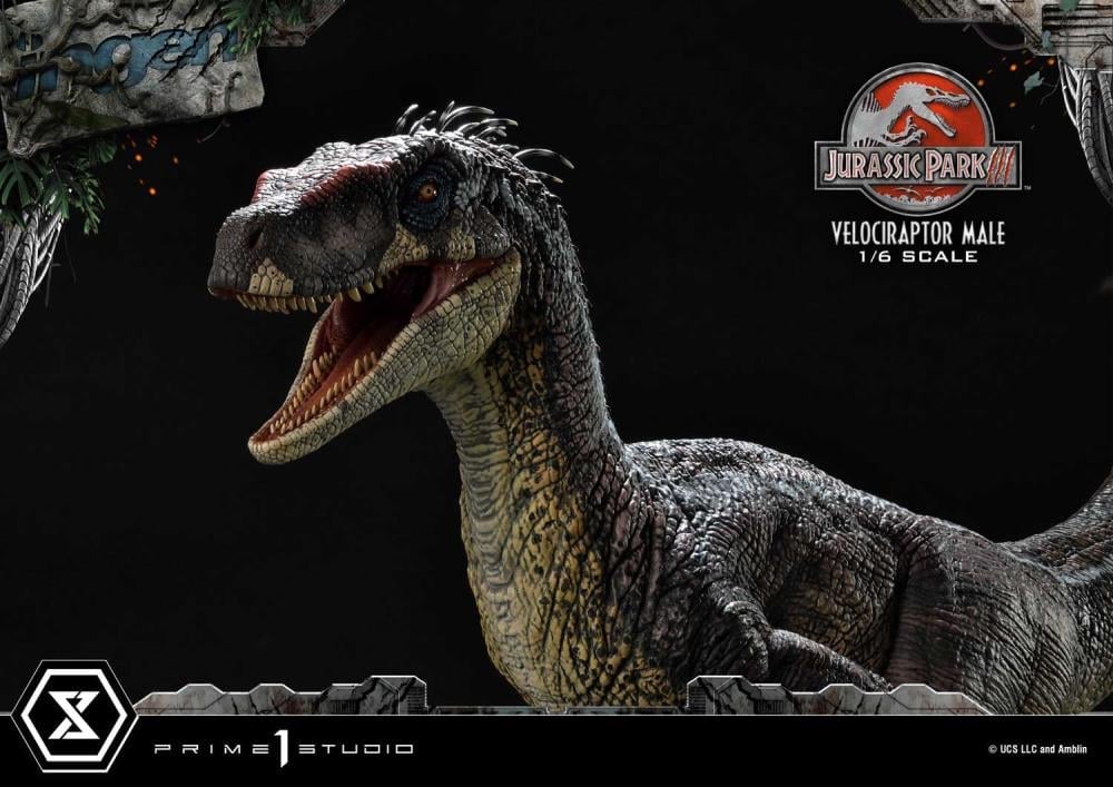 Jurassic Park III Legacy Museum Collection Velociraptor Male 1/6 Scale Statue Gallery Image 37
