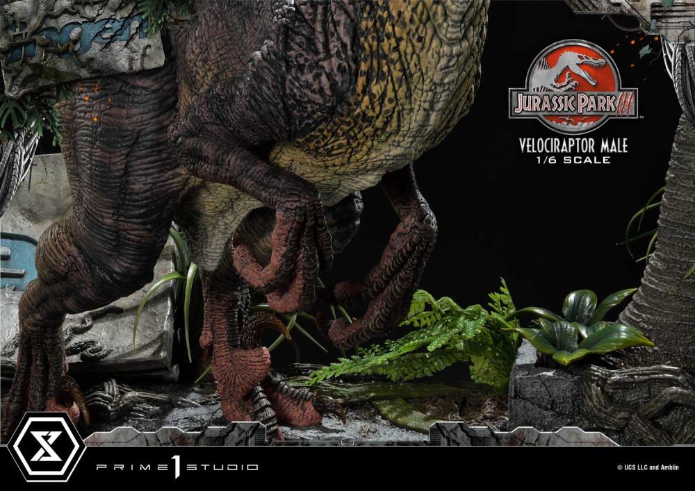 Jurassic Park III Legacy Museum Collection Velociraptor Male 1/6 Scale Statue Gallery Image 44