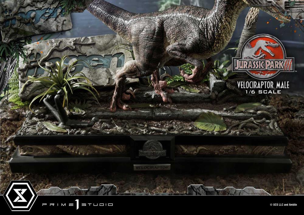 Jurassic Park III Legacy Museum Collection Velociraptor Male 1/6 Scale Limited Edition Statue (with Bonus) Gallery Image 20