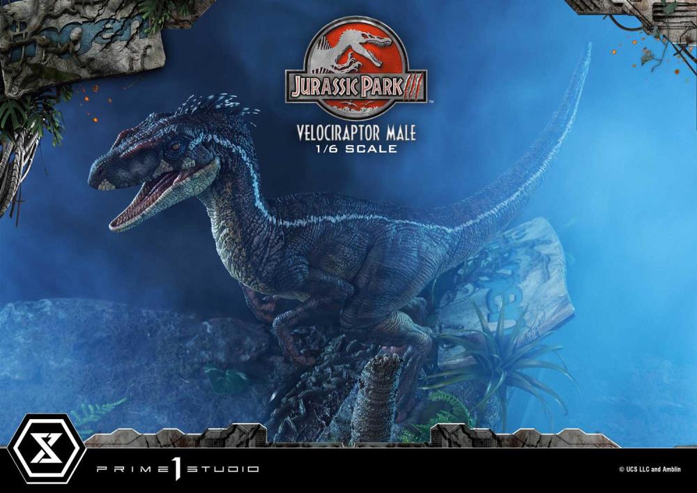 Jurassic Park III Legacy Museum Collection Velociraptor Male 1/6 Scale Limited Edition Statue (with Bonus) Gallery Image 27