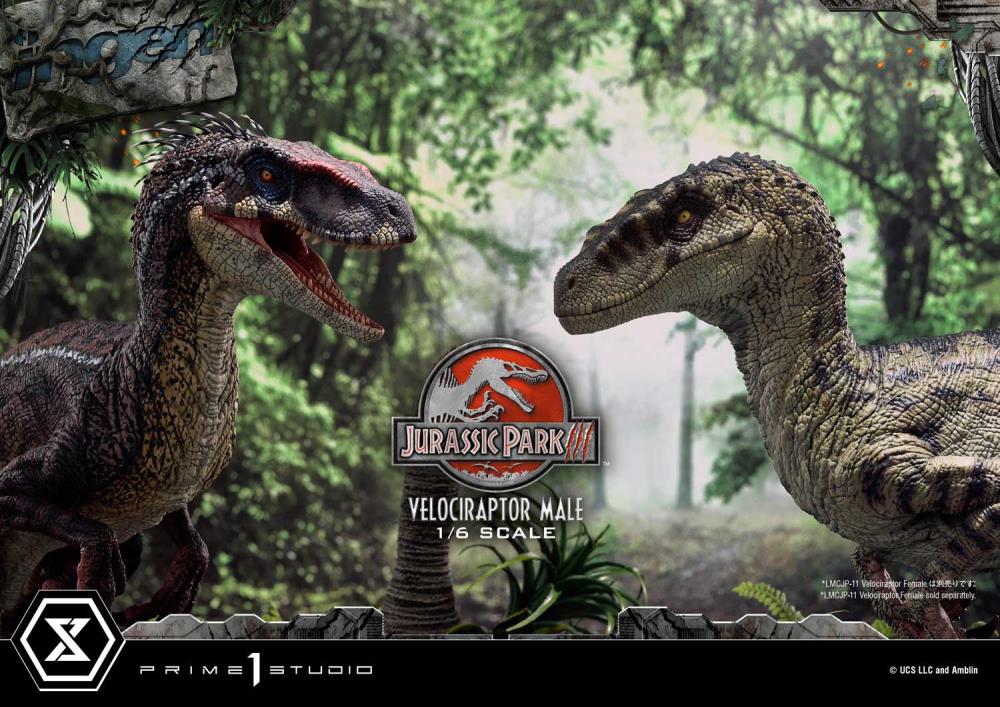 Jurassic Park III Legacy Museum Collection Velociraptor Male 1/6 Scale Limited Edition Statue (with Bonus) Gallery Image 54