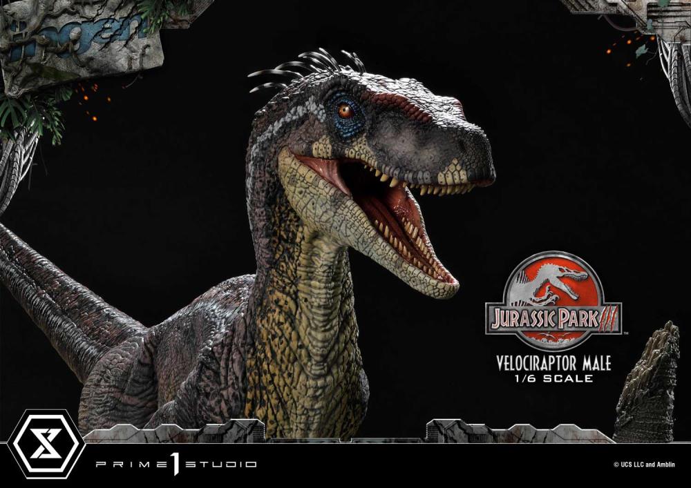 Jurassic Park III Legacy Museum Collection Velociraptor Male 1/6 Scale Limited Edition Statue (with Bonus) Gallery Image 38