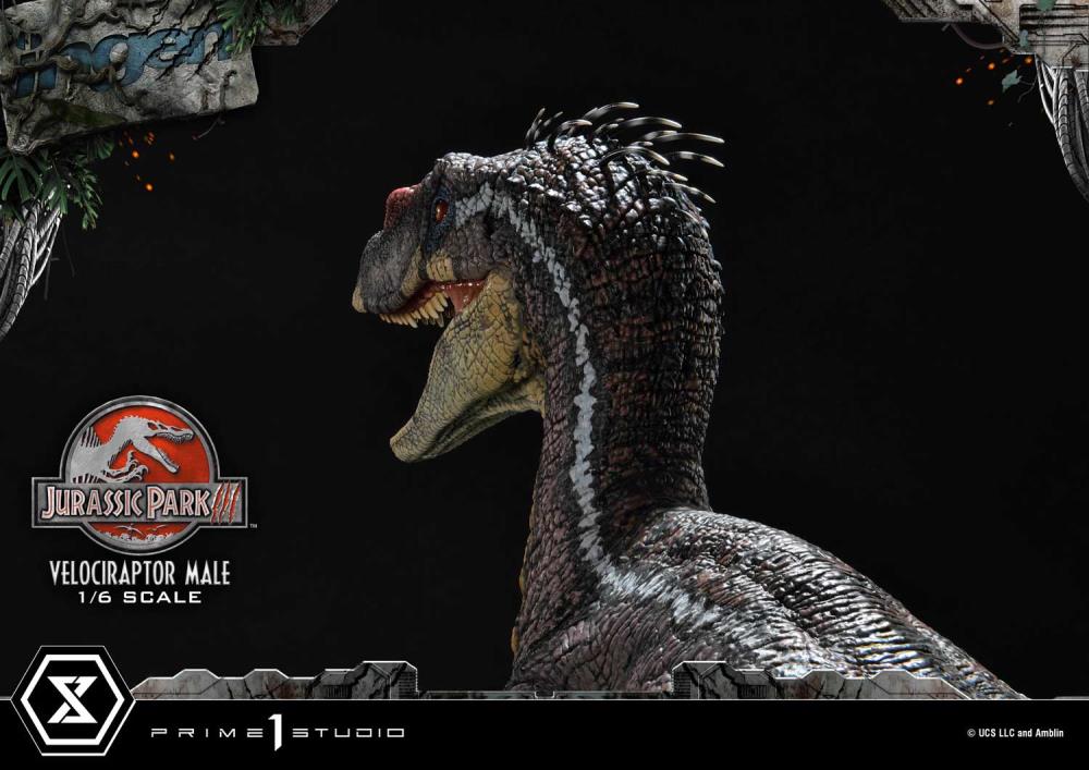 Jurassic Park III Legacy Museum Collection Velociraptor Male 1/6 Scale Limited Edition Statue (with Bonus) Gallery Image 44