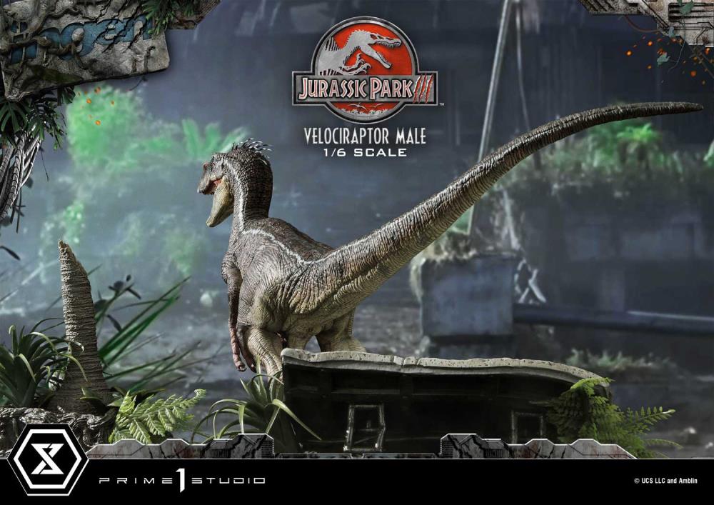 Jurassic Park III Legacy Museum Collection Velociraptor Male 1/6 Scale Limited Edition Statue (with Bonus) Gallery Image 14