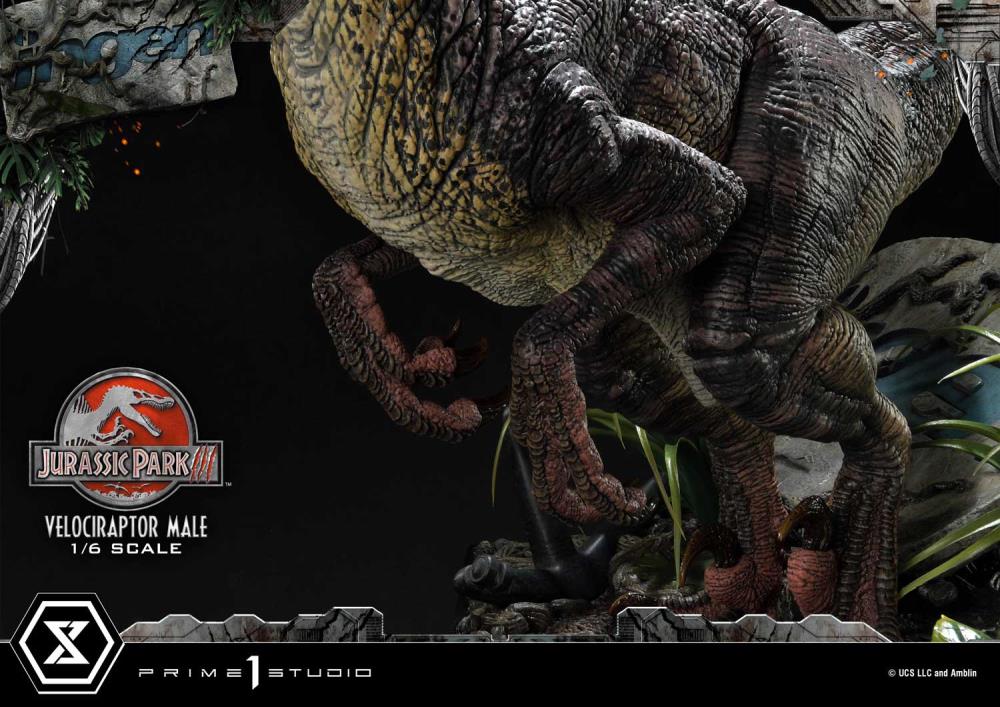 Jurassic Park III Legacy Museum Collection Velociraptor Male 1/6 Scale Limited Edition Statue (with Bonus) Gallery Image 46