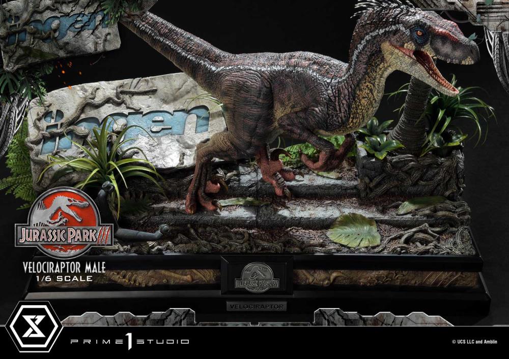 Jurassic Park III Legacy Museum Collection Velociraptor Male 1/6 Scale Limited Edition Statue (with Bonus) Gallery Image 34