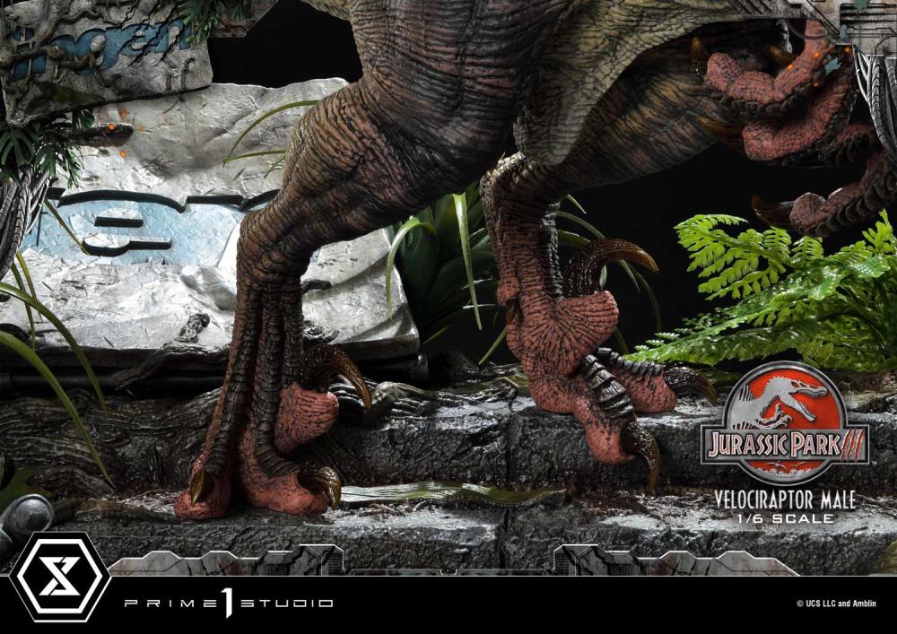 Jurassic Park III Legacy Museum Collection Velociraptor Male 1/6 Scale Limited Edition Statue (with Bonus) Gallery Image 41