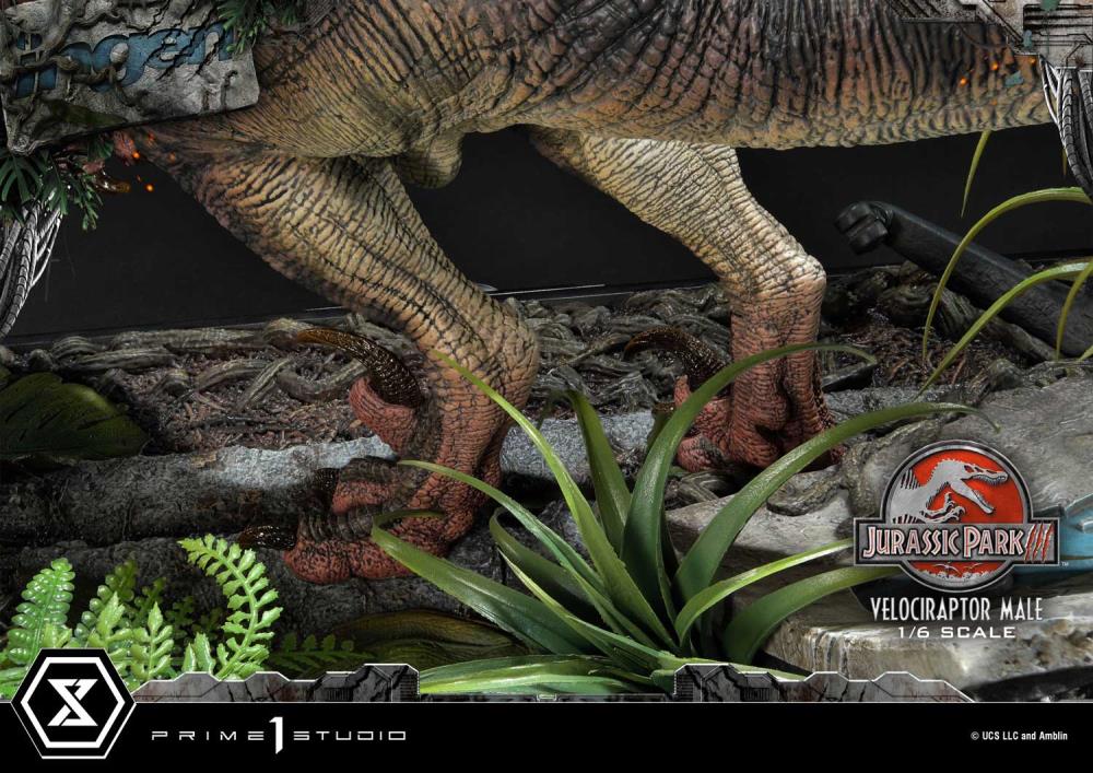 Jurassic Park III Legacy Museum Collection Velociraptor Male 1/6 Scale Limited Edition Statue (with Bonus) Gallery Image 47